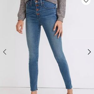Madewell 10” high rise skinny jeans